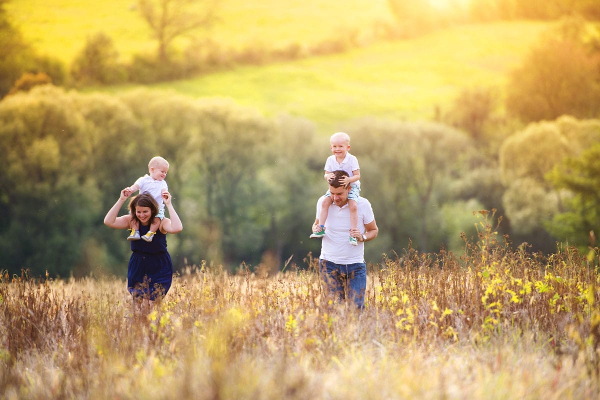 Family enjoying life together outside • Minnesota Lyme ...