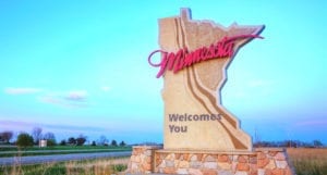 Minnesota Welcomes You Sign